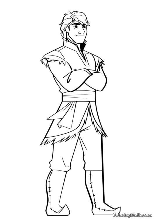 Розмальовки Крижане серце Крістоф з “Замороженого серця 2” - Розмальовка