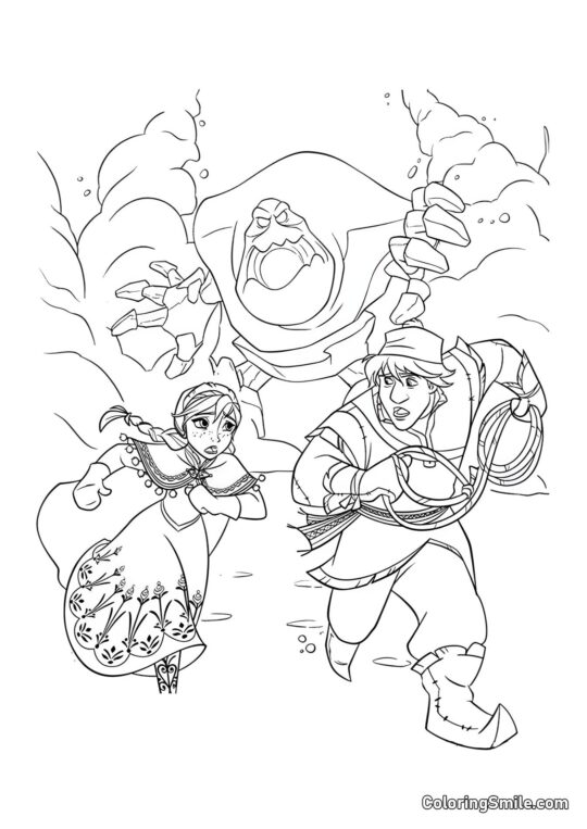 Розмальовки Крижане серце Маршмеллоу - Розмальовка