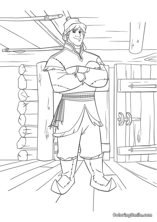 Розмальовки Крижане серце Крістоф - Розмальовка